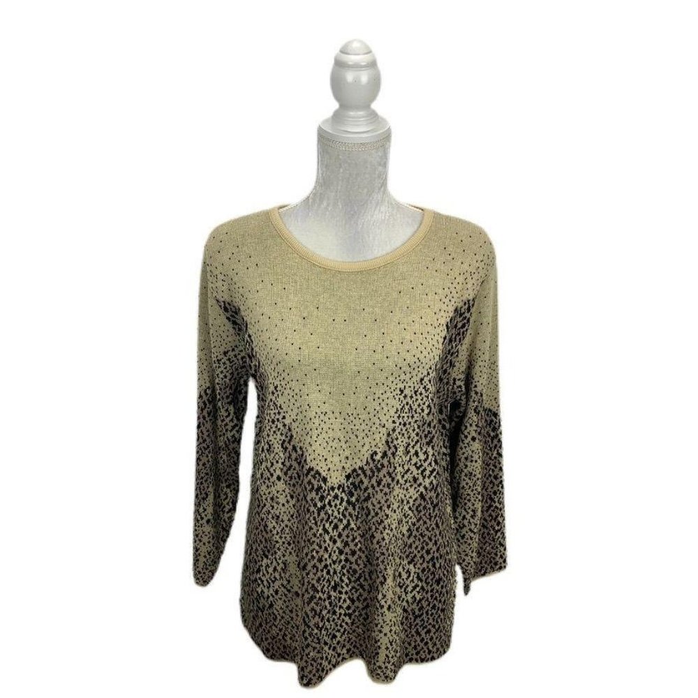 Norton McNaughton Vintage Animal Print Sweater M